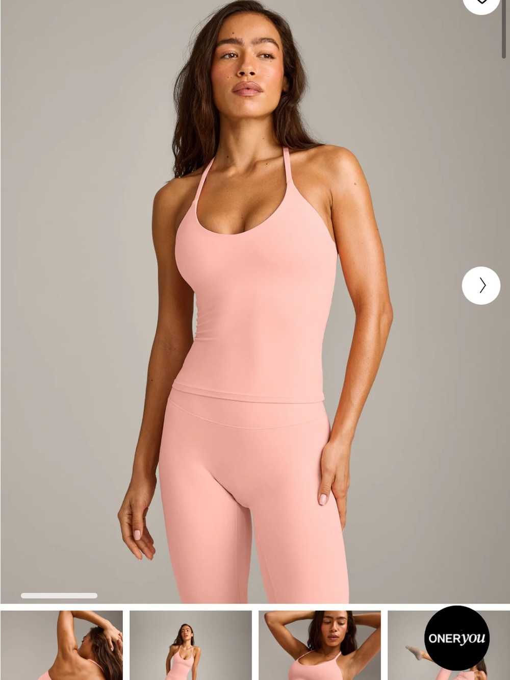 Oner Active Pink Racerback Tank Top